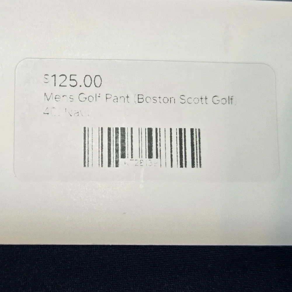 Boston Scott‎ Golf Apparel Mens Tech Pants 40 33 Navy Blue Casual Great Golf